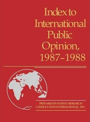 Libro Index To International Public Opinion, 1987-1988 - ...