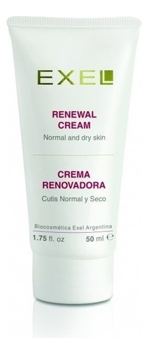 Crema Renovadora Piel Cutis Seco Exel Cosmetología X 50ml Tipo de piel Normal a seca