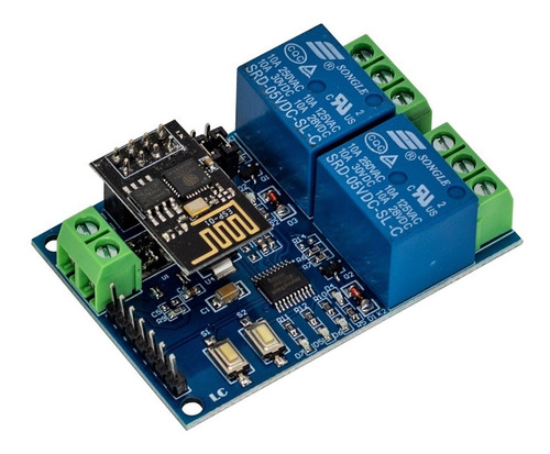 Módulo Relé 2 Canais Com Esp8266 Wifi Iot (5v)