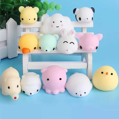 10 Squishy Mini Animalito Anti Stress Ansiedad Oferta