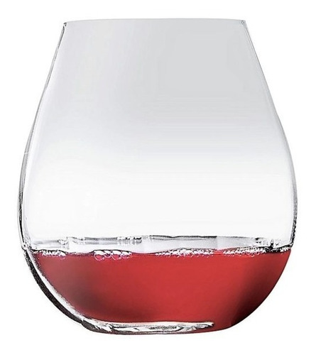 Imagen 2 de 5 de Copa Copón Sin Pie Cristal Bohemia Burgundy 600ml Set X 6