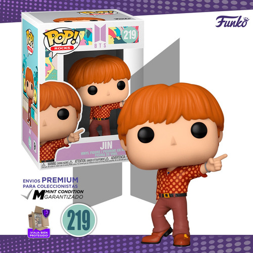 Funko Pop Jin #219 Bts Dynamite Army K Pop Bangtan Boy Idol