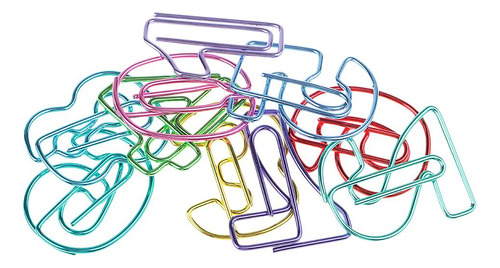 10 Paquetes Color Pinzas De Papel Metal Clips De Papel,