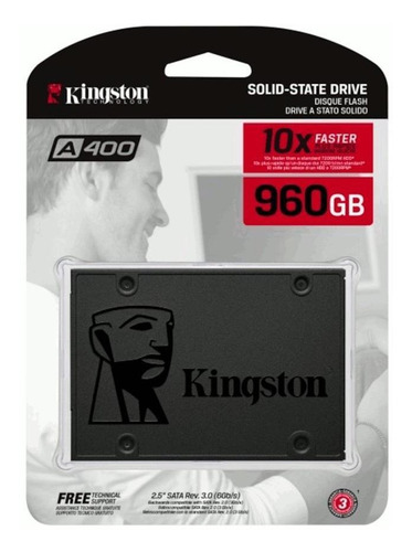 Disco Solido Interno Kingston Ssd Sata3 Sa400s37/960g 960gb