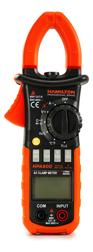 Pinza Amperométrica Digital True Rms Inrush Hpa600 Hamilton