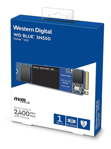 Ssd M.2 Western Digital Blue 1tb Sn550 Pcie Genx4 2280