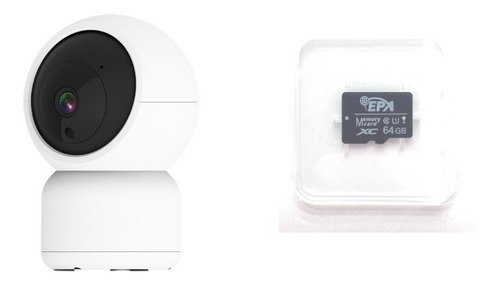 Imagen 1 de 7 de Camara Ptz Wifi Interior 3mp Icsee + Micro Sd 64gb Epa