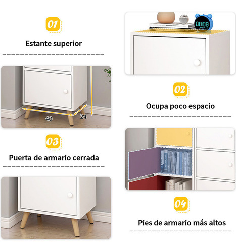 Armario Madera 3 Cajones Moderno Puertas Minimal Blanco Blanco