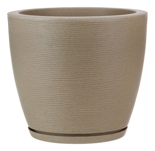 Maceta Plástico Chica Rotomoldeada 27 X 28 Cm Con Plato 17l