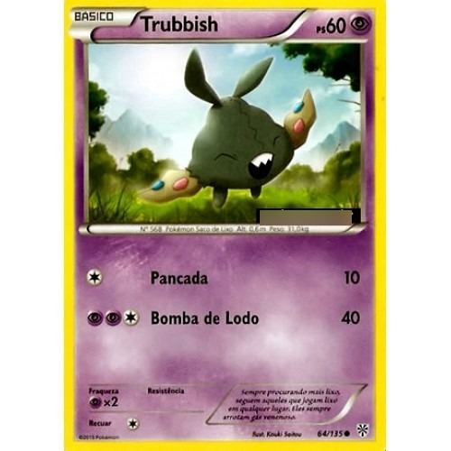 Trubbish - Pokémon Psíquico Comum 64/135 - Pokemon Card Game