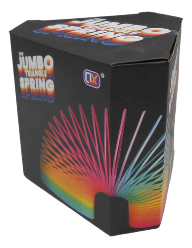 Juego Antiestres Jumbo Spring Resorte Triangulo Multicolor