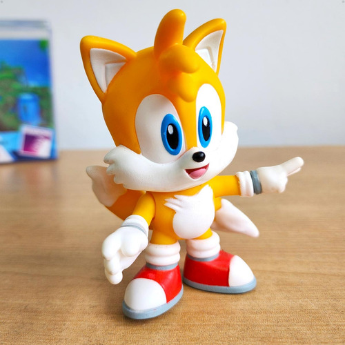 Boneco Tails - Sonic Coleção Fandom Box Lider Brinquedos