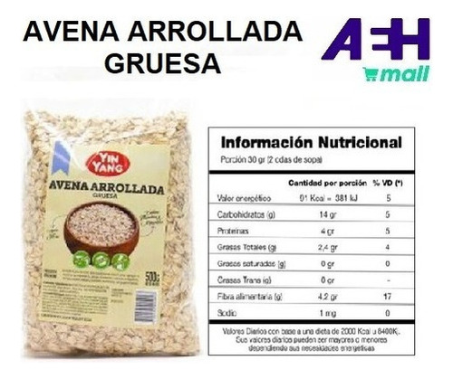 Avena Arrollada Gruesa 500 Grs Yin Yang
