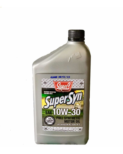 Aceite 10w30 Full Sintético Importado