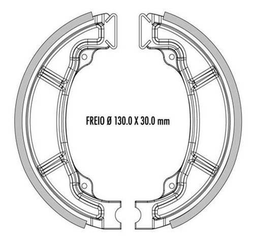 Zapata Freno Honda Nx 350 Sahara Trasera Frasle