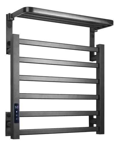 Toalheiro Eletrico 45x50 Termico Display Digital Temporizado Preto 220v