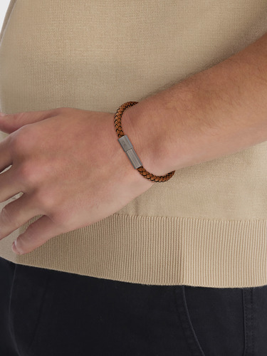 Pulsera Modern Braided Café Calvin Klein