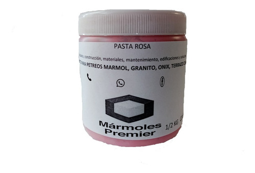 Pasta Rosa Para Pulir Marmol Terrazo Onix 0.5 Kg