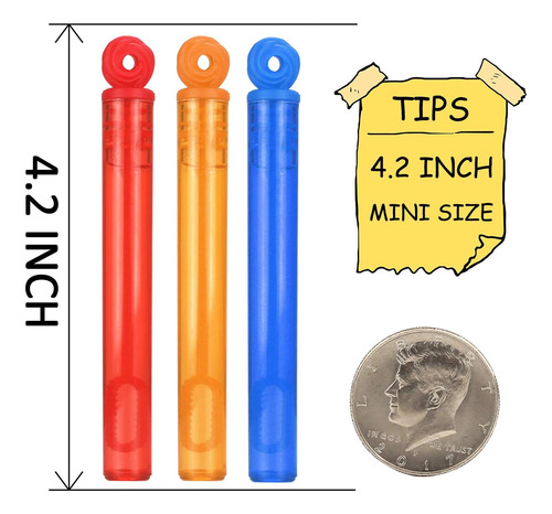 Surtido De 32 Varitas De Burbujas Para Niños De 8 Colores