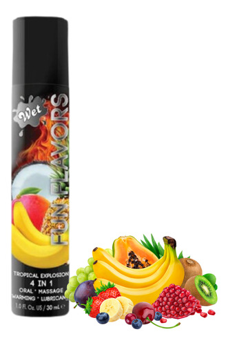 Lubricante Wet Fun Flavors Explosión Tropical 1oz 30ml