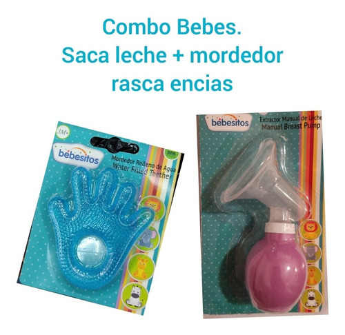 Saca Leche Extractor Manual + Mordedor Rasca Encias