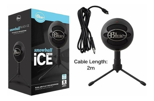 Imagen 2 de 3 de Microfono Blue Snowball Ice Usb Streaming Doble Condensador