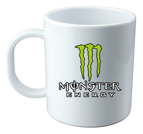 Taza Plástico Blanca Para Sublimar Alta Calidad Monster