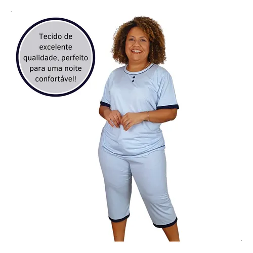 Pijama pescador plus size sale