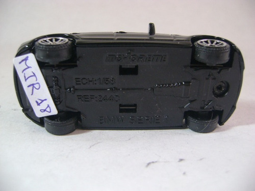 Imagen 10 de 10 de Nico Bmw Serie 1 Negro A-244 Majorette Escala 1/58 (mjr 18)