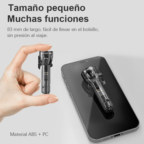 Recargable Usb Mini Linterna Led Lmpermeable Larga Distanci
