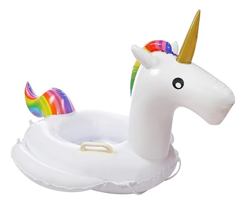 Unicornio Salvavidas Infantil 70cm Alberca Inflable Con Asas