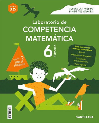 Laboratorio De Competencia Matematica Serie 3d 6 Primaria, De Varios Autores. Editorial Santillana Educación, S.l. En Español