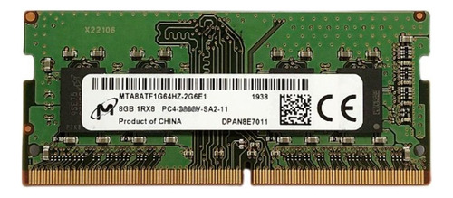 Stick De Memória Para Notebook Micron 8gb Ddr4 2133mhz Pc4
