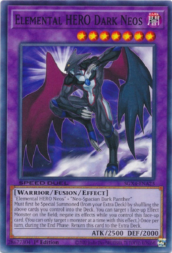 Elemental Hero Dark Neos / - Mysterytcg Sgx4-ena23 Inglés