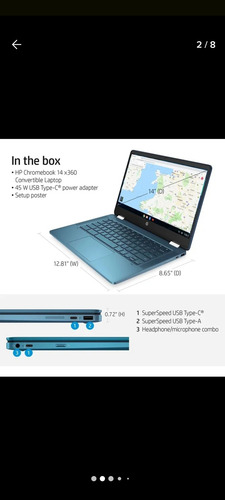 Laptop Hp Chromebook 14a-ca0090wm Azul (Usado)