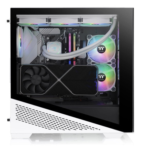 Armário para jogadores Thermaltake Divider 370tg Argb Snow White