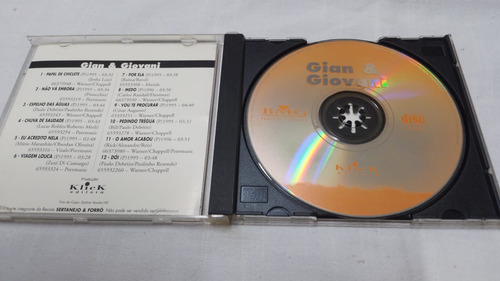 Cd Sertanejo & Forró No Jt - Gian & Giovani - 2 ( 25515 ) (Usado)