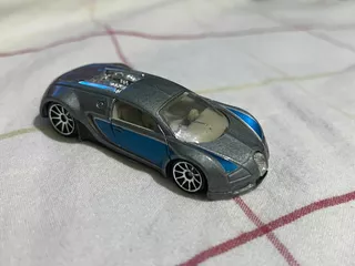 Hot Wheels Bugatti Veyron Azul Con Plateado