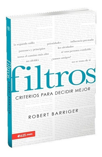 Filtros, De Robert Barriger. Editorial E625 En Español