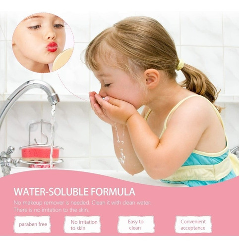 Set De Maquillaje Real Para Niñas Lavable, 21 Pcs En Maleta