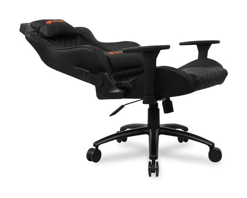 Imagen 3 de 3 de Silla de escritorio Cougar Explore S gamer ergonómica negra con tapizado de cuero sintético