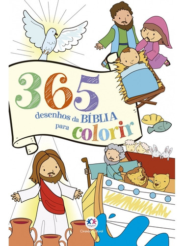 Livro - 365 Desenhos Da Bíblia Para Colorir