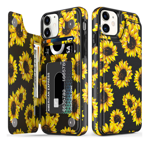 Leto Funda Para iPhone 12, iPhone 12 Pro, Funda Tipo Cartera