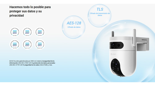 Camara De Seguridad H9c Doble Lente 3mp Motorizada Ezviz