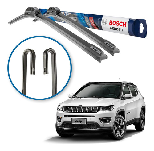 Palheta Para-brisa Bosch Jeep Compass 2016 2017 2018 19