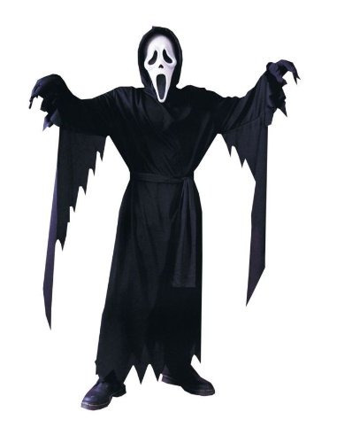 Scary Ghost Face Kids Costume - Child Std. Se Ajusta Al Tama