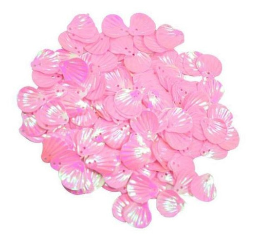 4 Shell Sequins Lentejuelas De Forma De Cáscara De 15mm De