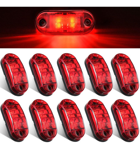 Pc 10pcs Luces Led Remolque Luces Posición Laterales