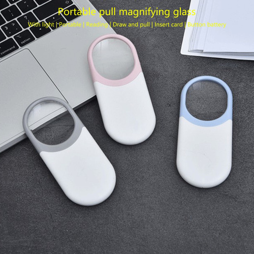 Lupa De Bolsillo Pequeña (gy) 10x Con Luz Led Para Leer