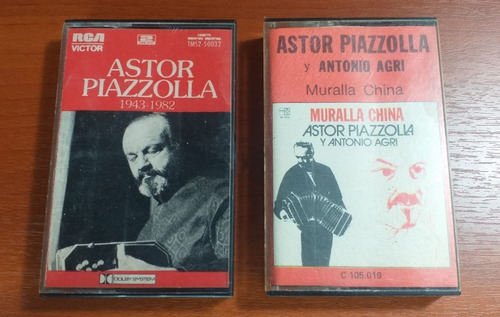 Cassettes Piazzolla X 2 Muralla China + Piazzolla 1943-1982